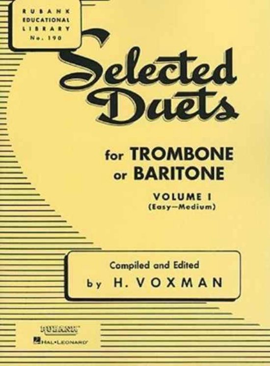 Selected Duets for Trombone or Baritone