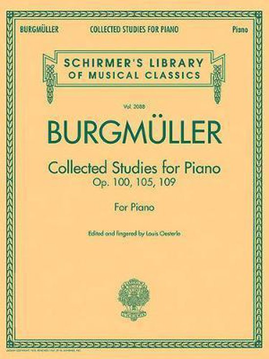 Collected Studies Op. 100 - Op. 105 - Op. 109