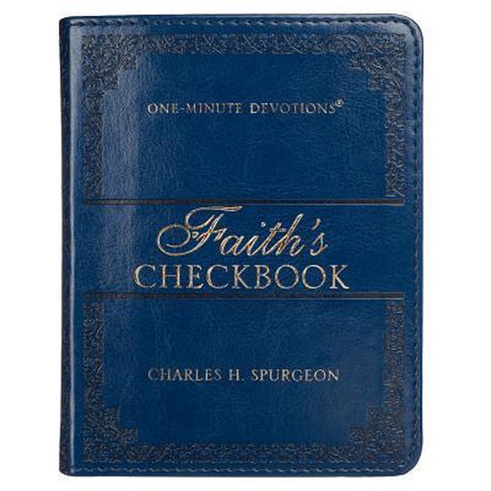 Lux Leather Blue Faiths Checkbook On