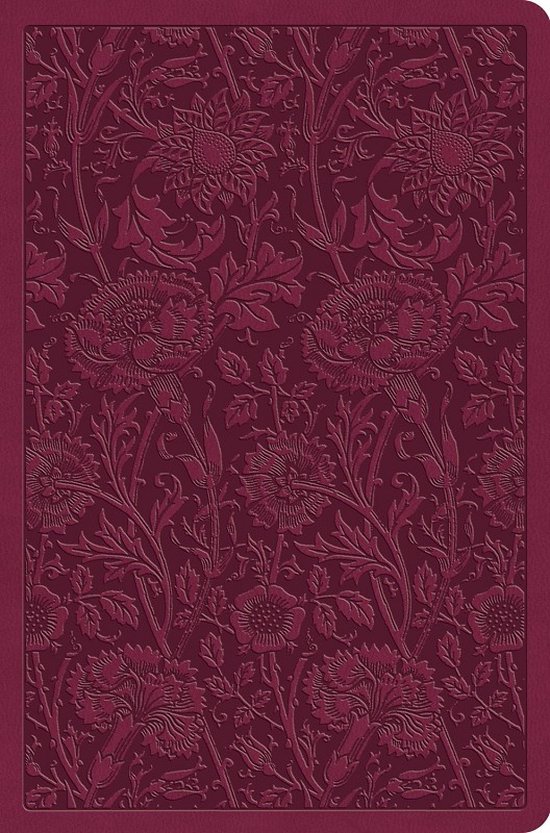 ESV Value Compact Bible (Trutone, Raspberry, Floral Design)