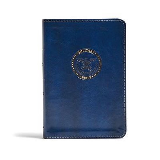 CSB Military Bible, Royal Blue Leathertouch