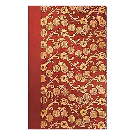 Virginia Woolf's Notebooks-The Waves - Volume 4 (Virginia Woolf’s Notebooks) Maxi Horizontal 12-month Dayplanner 2024 (Elastic Band Closure)