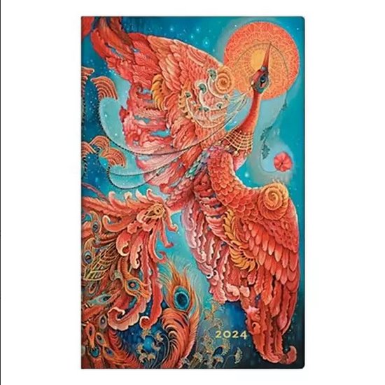 Bird of Happiness- Firebird (Birds of Happiness) Maxi 12-month Dayplanner 2024