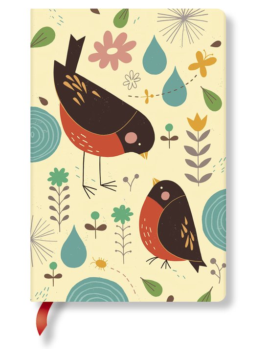 Hardcover Journals, Mother Robin, Lined Tracy Walkers Animal Friends