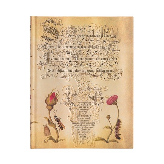 Mira Botanica- Flemish Rose (Mira Botanica) Ultra Lined Hardcover Journal