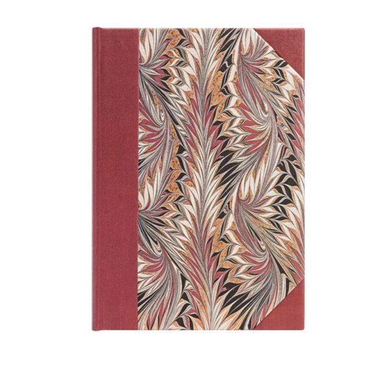 Cockerell Marbled Paper- Rubedo (Cockerell Marbled Paper) Midi Lined Hardcover Journal