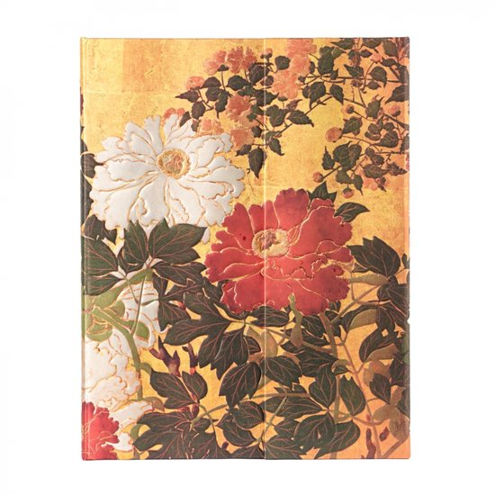 Rinpa Florals- Natsu (Rinpa Florals) Ultra Unlined Hardback Journal (Wrap Closure)