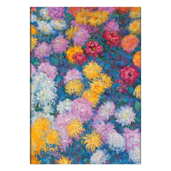 Monet's Chrysanthemums- Monet’s Chrysanthemums Ultra Lined Hardback Journal (Elastic Band Closure)