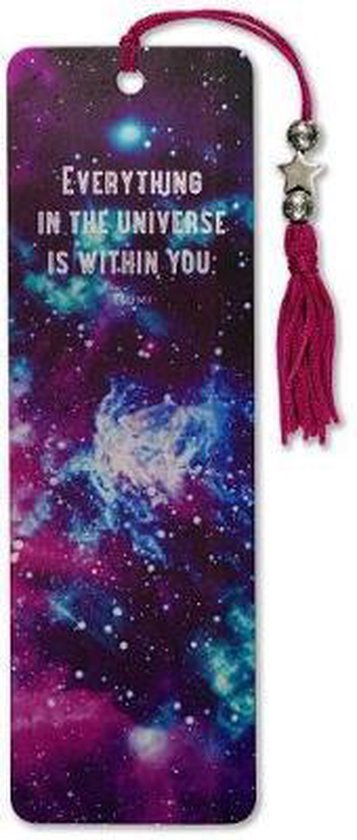 Galaxy Beaded Bookmark