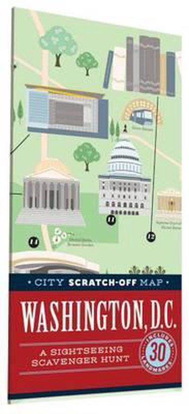 City Scratch-Off Map: Washington, D.C.