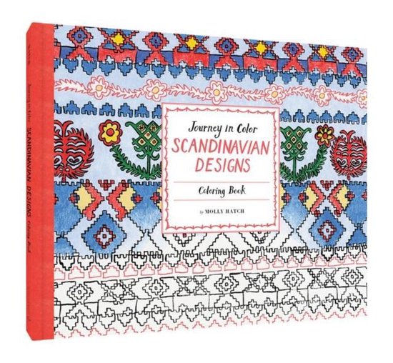 Journey in Color: Scandinavian Designs Coloring Book