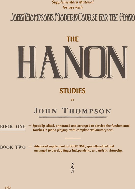 John Thompson's Hanon Studies Book 1