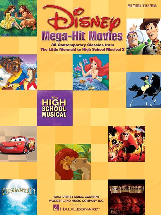 Disney Mega-Hit Movies - Easy Piano (Songbook)