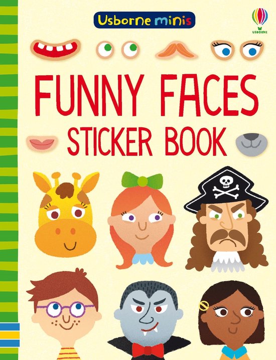 Funny Faces Sticker Book Usborne Minis