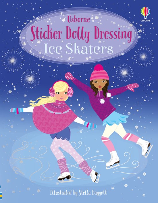 Sticker Dolly Dressing- Sticker Dolly Dressing Ice Skaters