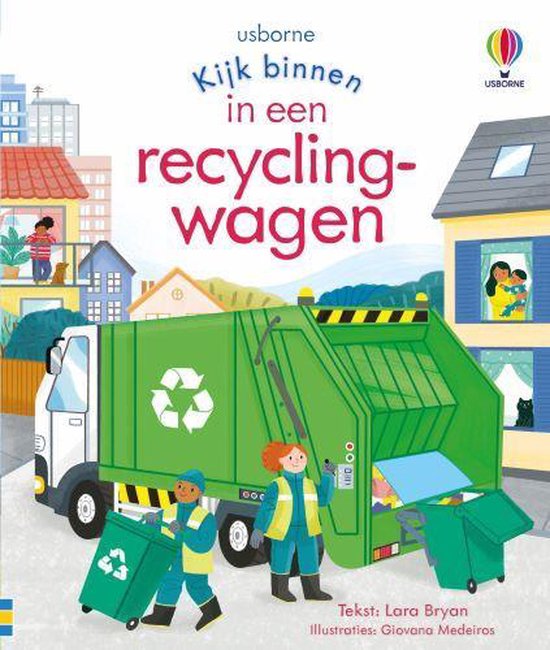 Een recyclingwagen