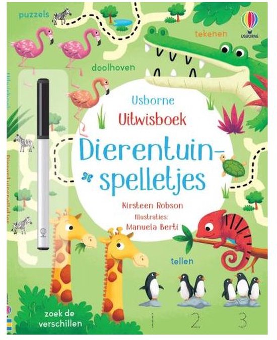 Uitwisboek Dierentuinspelletjes