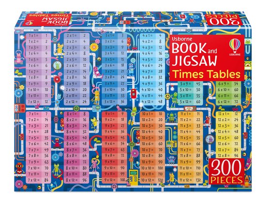 Usborne Book and Jigsaw- Usborne Book and Jigsaw Times Tables