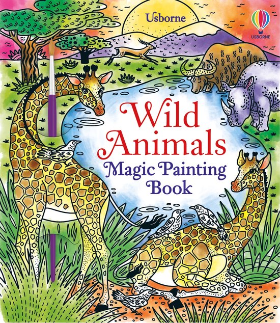 Magic Painting Books- Wild Animals Magic Painting Book