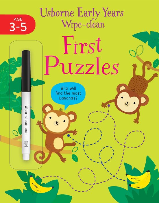 Usborne Early Years Wipe-clean- Early Years Wipe-Clean First Puzzles