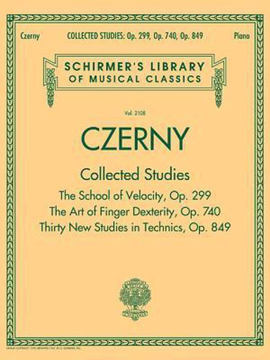 Czerny Collected Studies - Op. 299, Op. 740, Op. 849