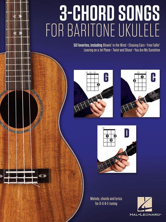 3-Chord Songs for Baritone Ukulele (G-C-D)