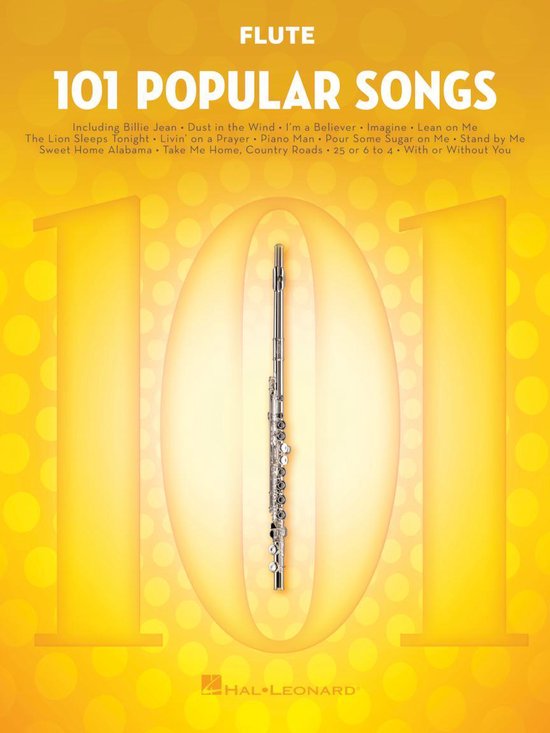 101 Popular Songs  Flute For Flute Instrumental Folio