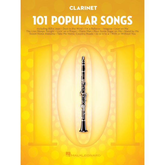 101 Popular Songs  Clarinet For Clarinet Instrumental Folio