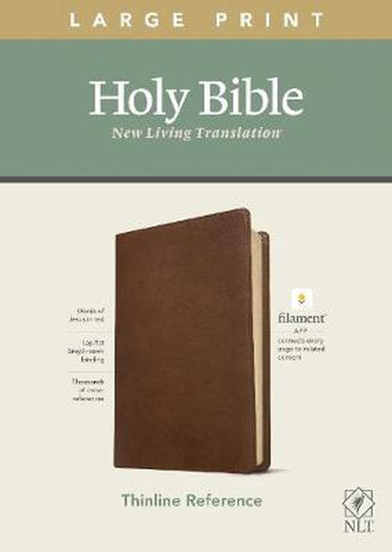 NLT Large Print Thinline Reference Bible, Filament Edition