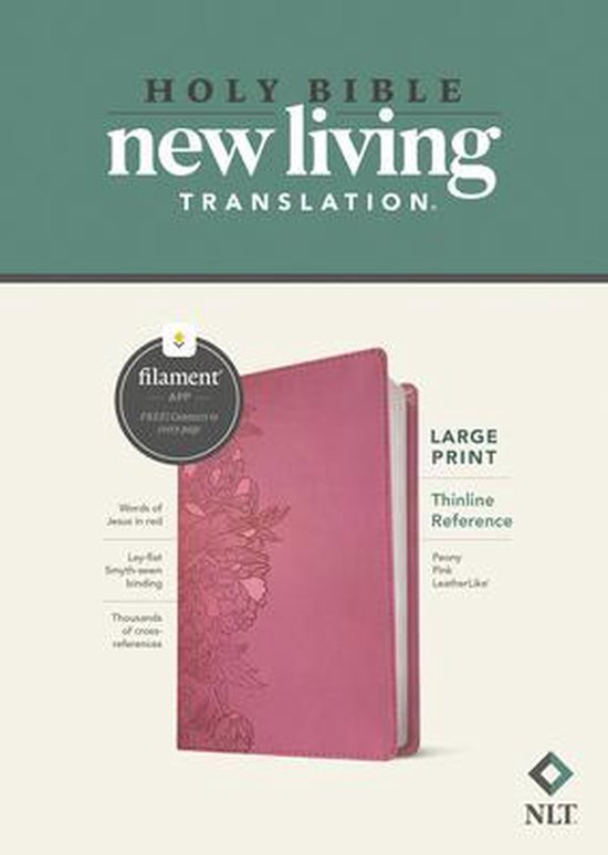 NLT Large Print Thinline Reference Bible, Filament-Enabled E