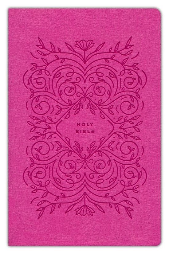 NLT Premium Gift Bible, Red Letter, LeatherLike, Very Berry