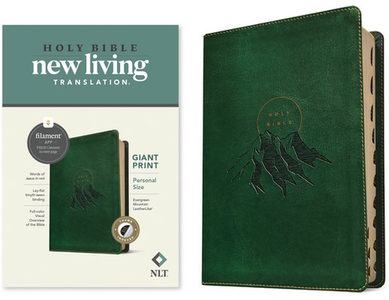 NLT Personal Size Giant Print Bible, Filament Edition