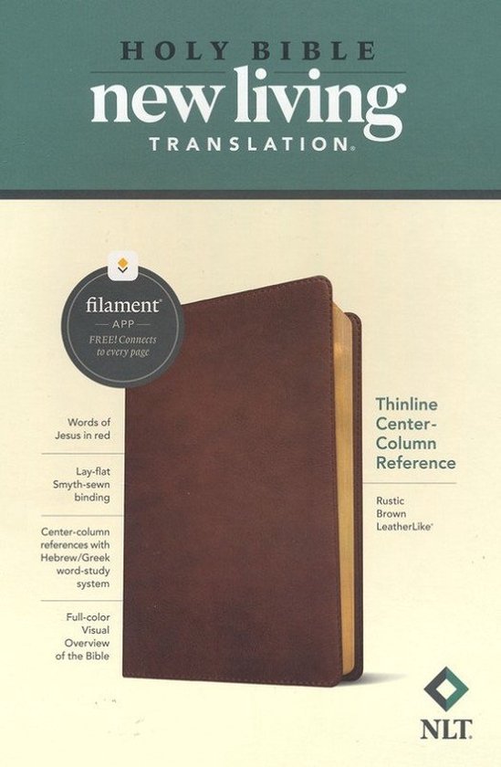 NLT Thinline Center-Column Reference Bible, Filament Edition