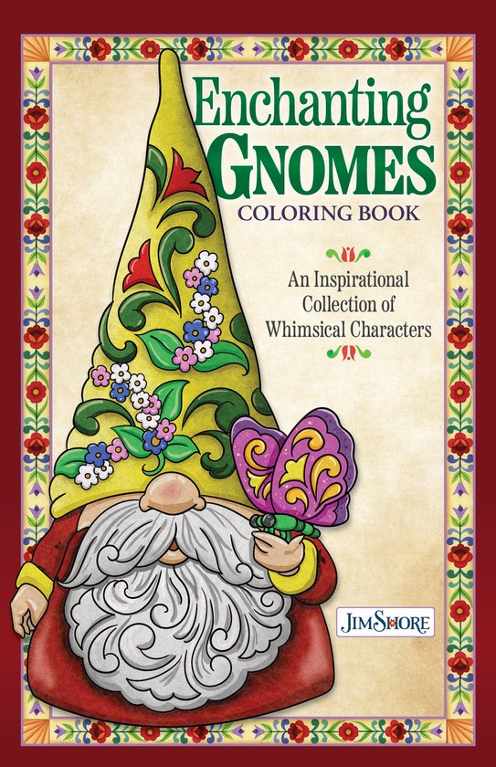 Jim Shore Enchanting Gnomes Coloring Book