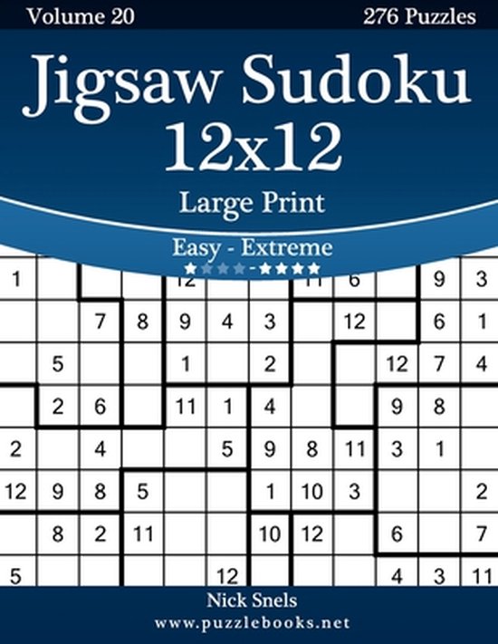 Jigsaw Sudoku 12x12