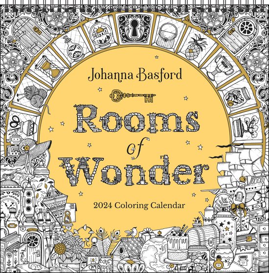 Johanna Basford 2024 Coloring Wall Calendar