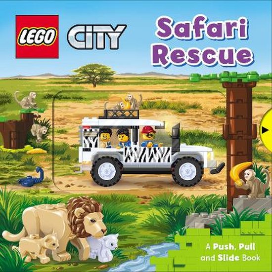 LEGO City. Push, Pull and Slide Books5- LEGO City. Safari Rescue