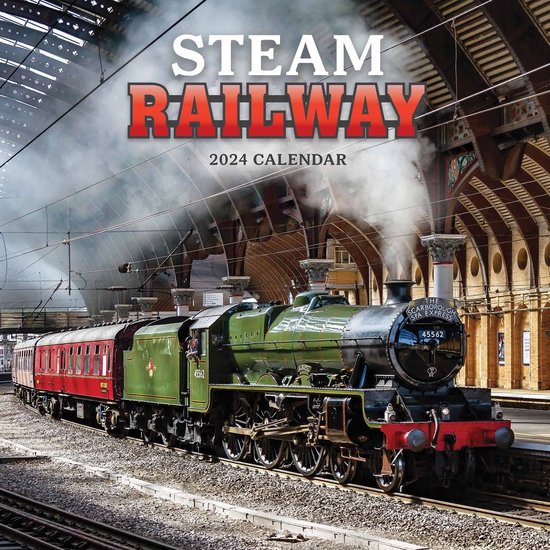 2024 Steam Railway Wall Calendar