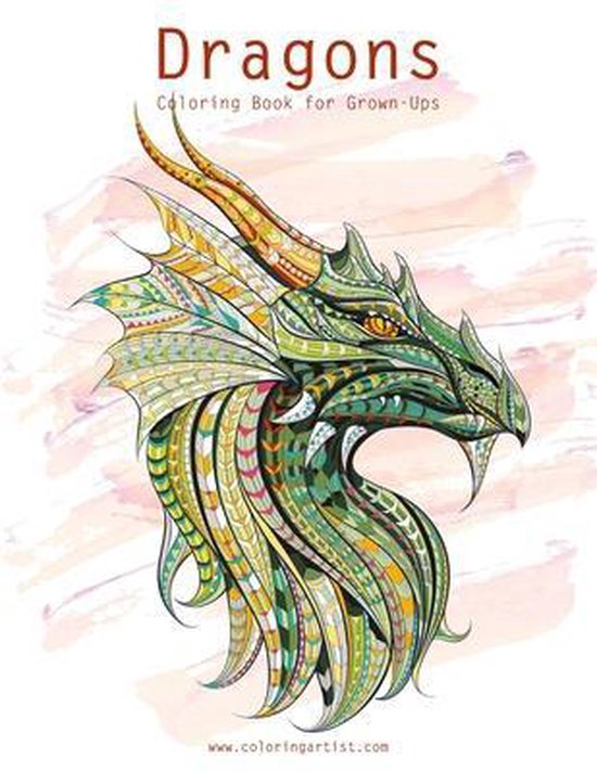 Dragons- Dragons Coloring Book for Grown-Ups 1 & 2