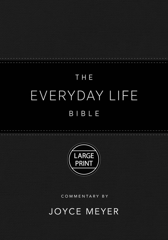 The Everyday Life Bible Large Print Black Leatherluxe(r)