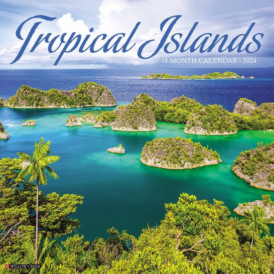 Tropical Islands 2024 12 X 12 Wall Calendar