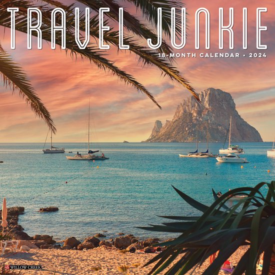 Travel Junkie 2024 12 X 12 Wall Calendar