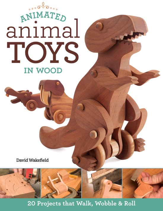 Animated Animal Toys In Wood