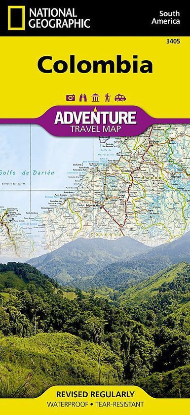 Colombia Adventure Travel Map