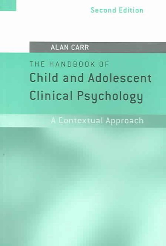 The Handbook of Child and Adolescent Clinical Psychology