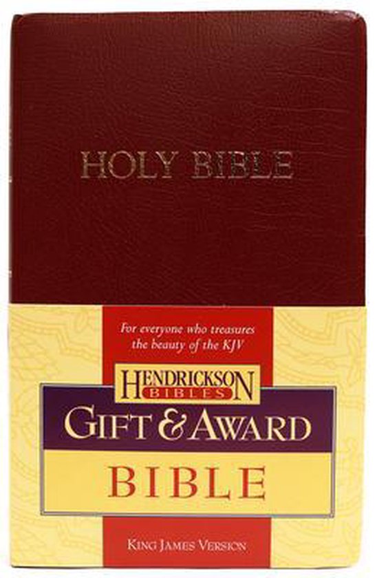 KJV Gift and Award Bible - Burgundy