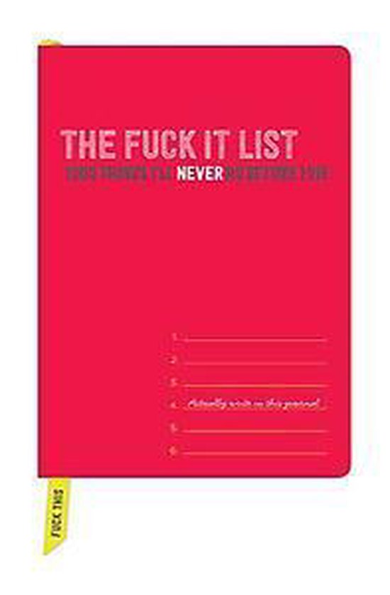 Knock Knock the Fuck it List Journal