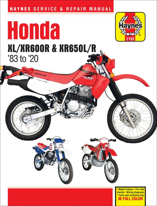 Honda XL/Xr600r & Xr650l/R: '83 to '20 - Haynes Service & Repair Manual