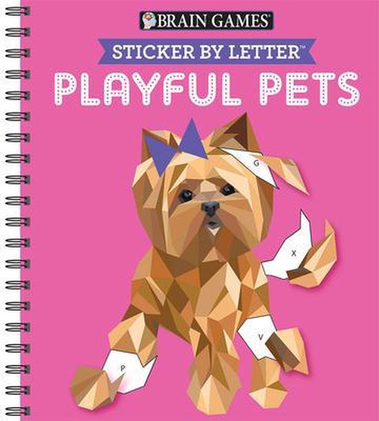 Brain Games - Sticker by Letter- Brain Games - Sticker by Letter: Playful Pets (Sticker Puzzles - Kids Activity Book)