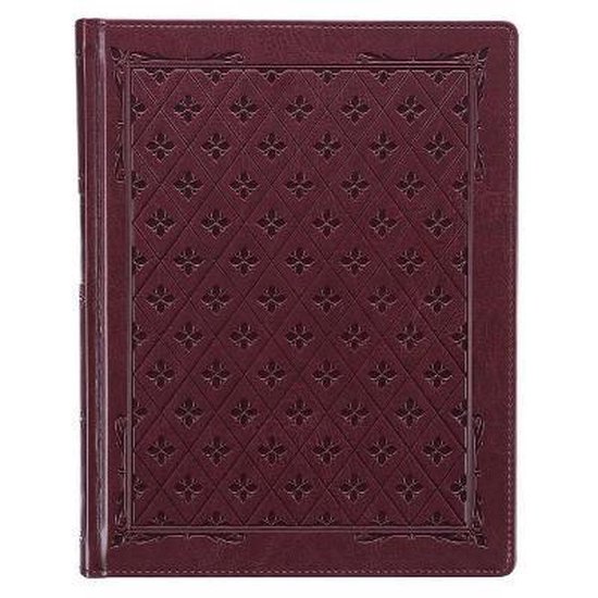 KJV Holy Bible, Large Print Note-Taking Bible, Faux Leather Hardcover - King James Version, Burgundy